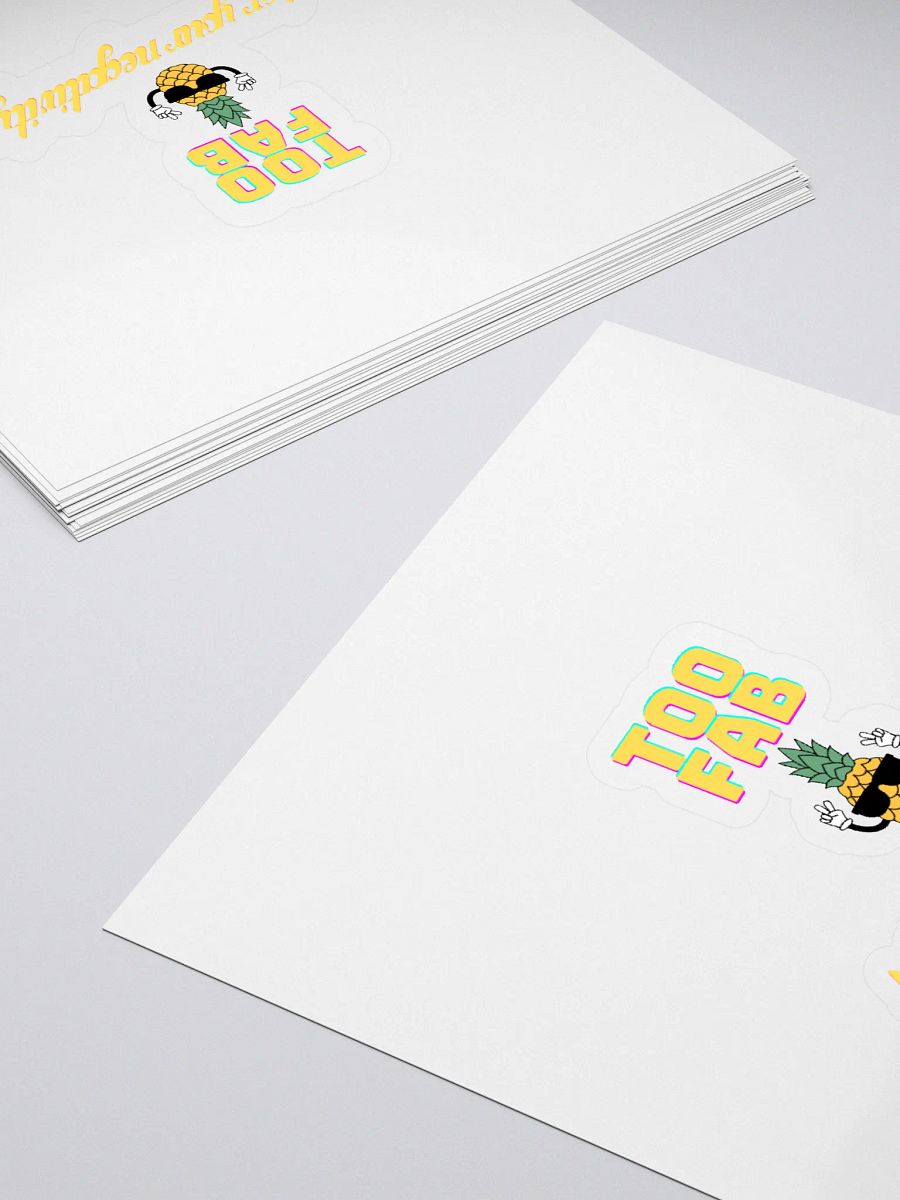 Too Fab Pineapple Kiss Cut Stickers product image (4)
