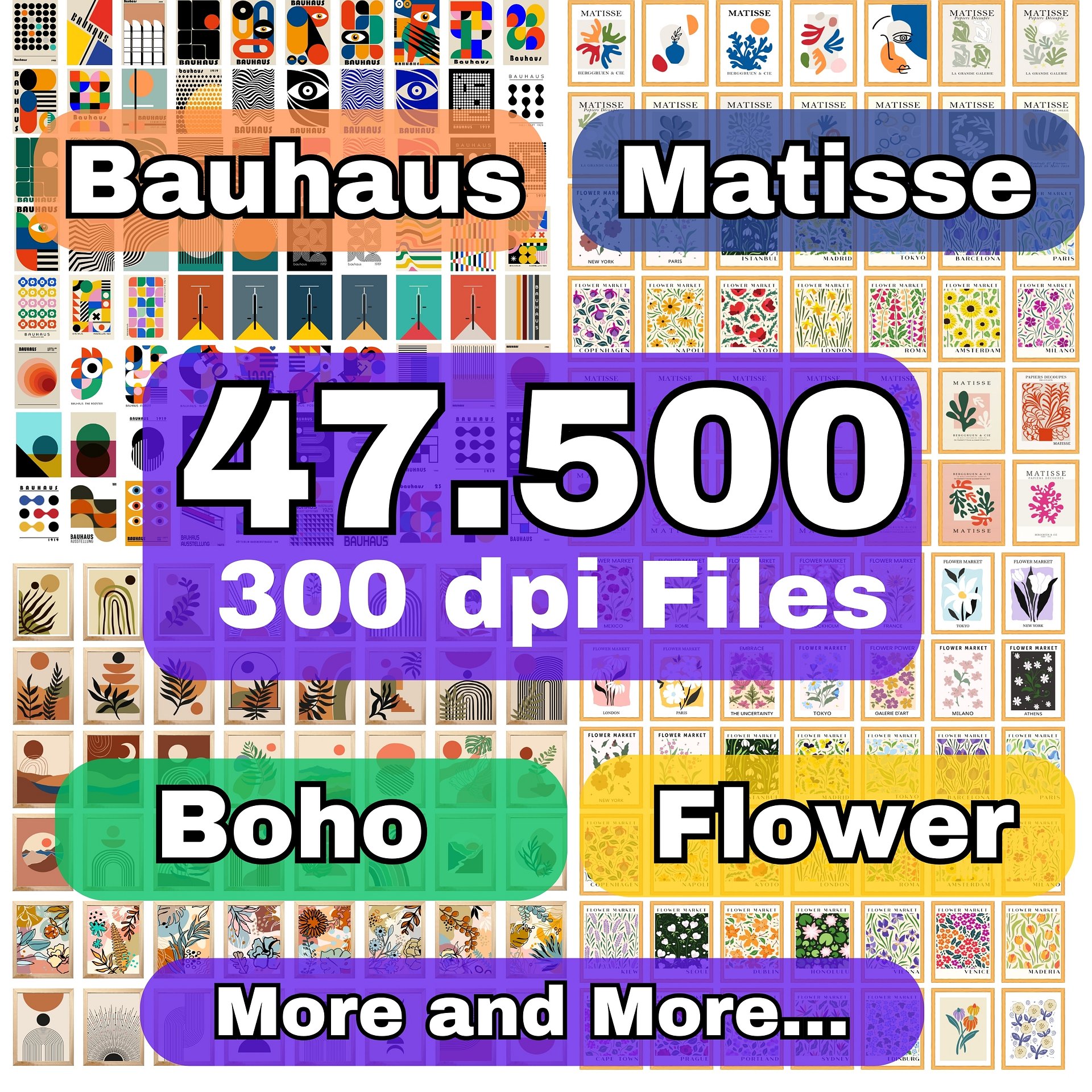 10.000+ Gallery Wall Set Digital Print Art product image (2)