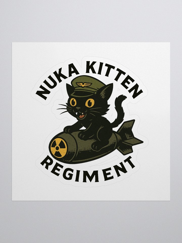 NUKA KITTEN REGIMENT STICKER product image (1)
