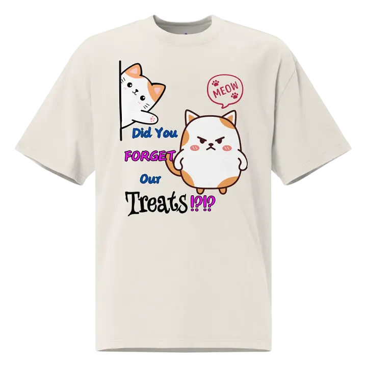 Cat Treats Oversized Tee product image (1)