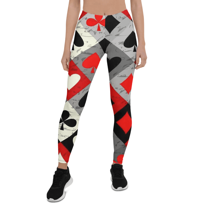 Leggings – Card Suit Art Print for Bold & Playful Style product image (1)