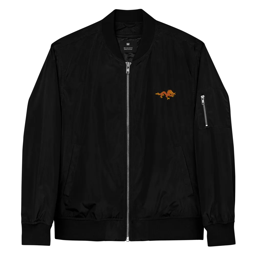 "Dragon" Embroidered Recycled Bomber Jacket product image (1)