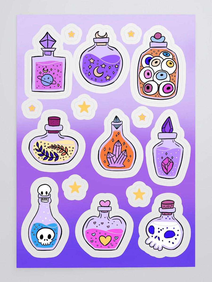 Mystic Potion Bottle Sticker Sheet Set product image (4)