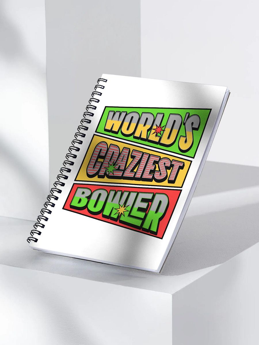 Worlds Craziest Bowler Spiral Notebook product image (2)