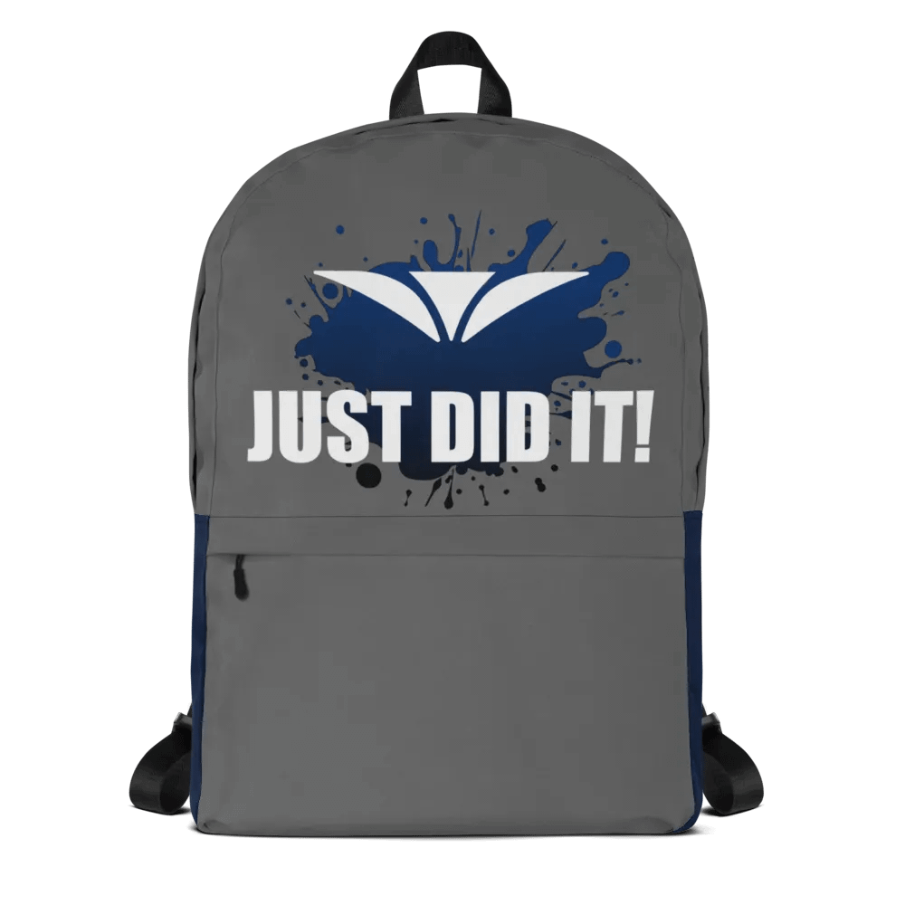 Just Did It! Gray Backpack product image (1)