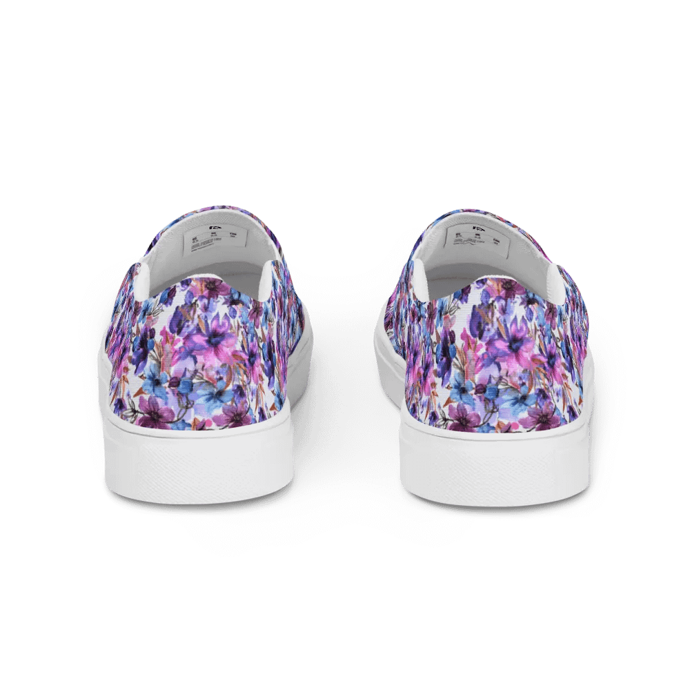 Purple Flowers Woman Canvas Shoes product image (4)