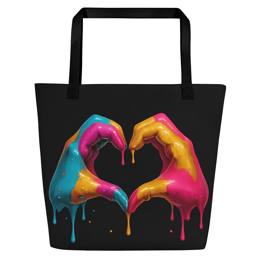 Dripping Heart Hands Tote Bag product image (3)