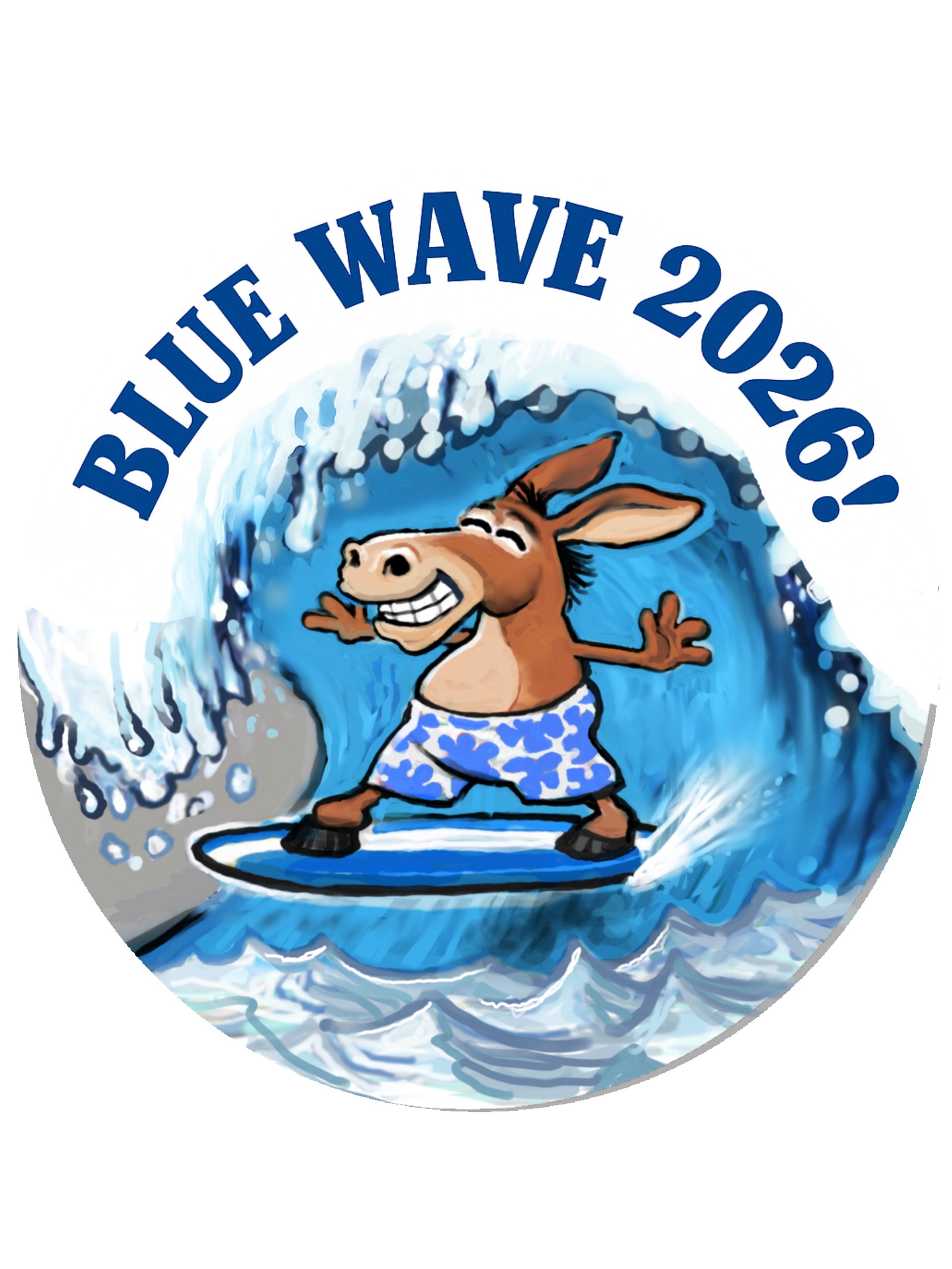 Blue Wave 2026 Pin Button Set product image (4)