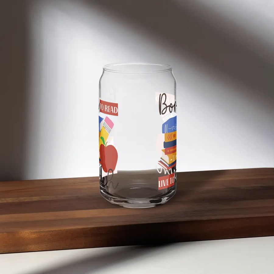 Ice Coffee Glass Tumbler Gift For A Book Lover Teacher product image (6)