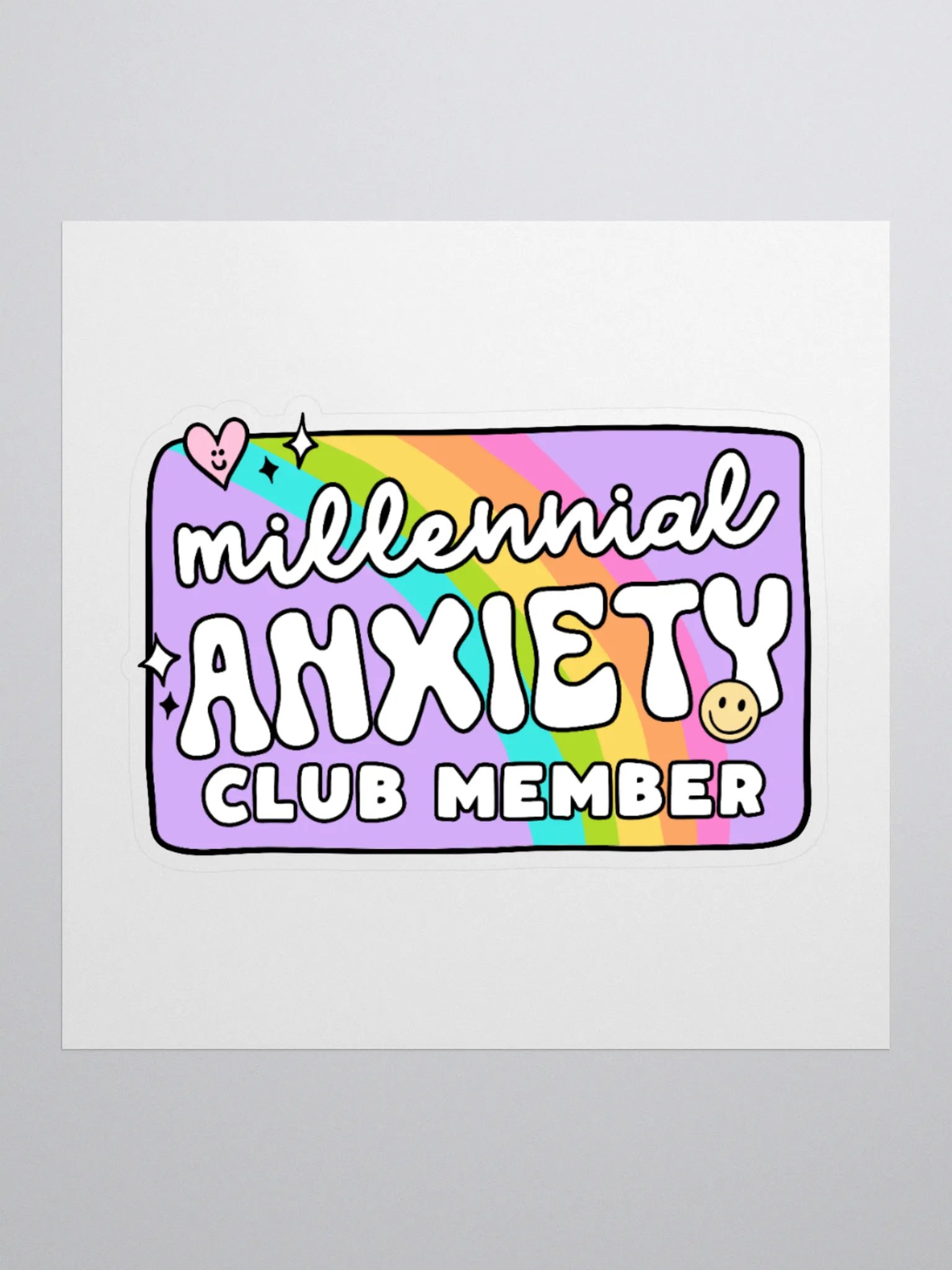 Millennial Anxiety Club Sticker product image (1)