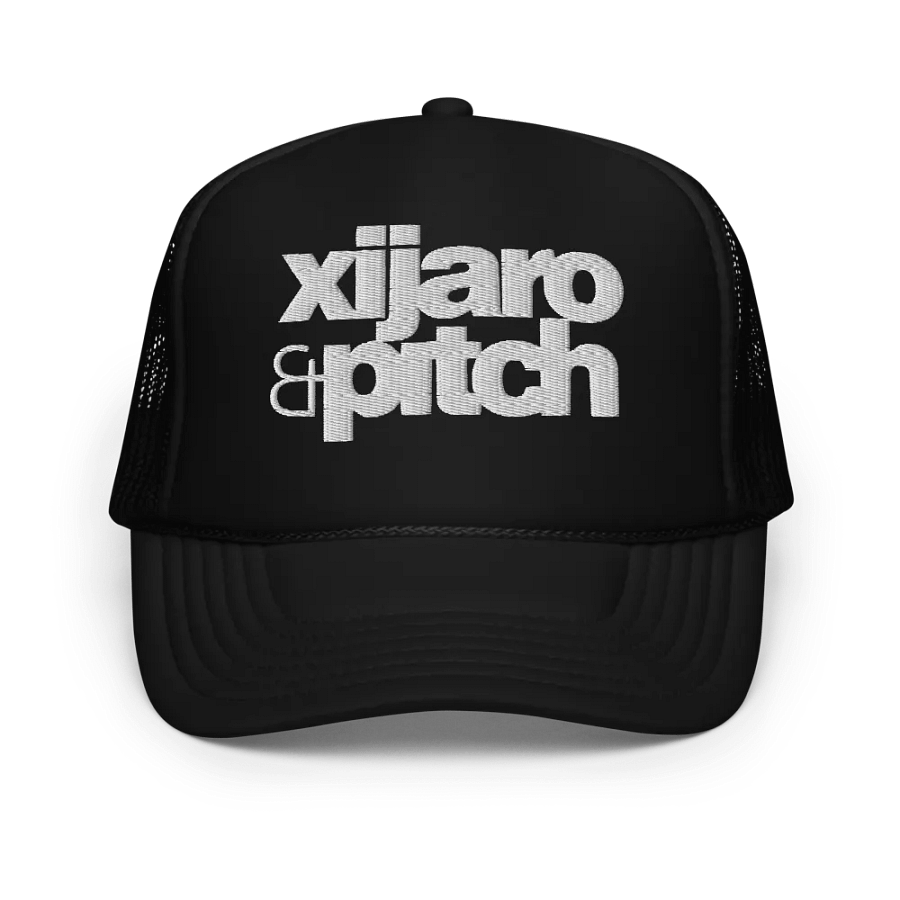 XiJaro & Pitch Foam Trucker Hat (white logo) product image (1)