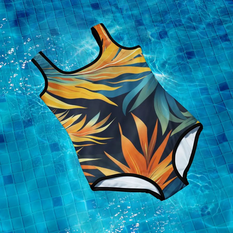 Tropical Flow Youth Swimsuit product image (10)