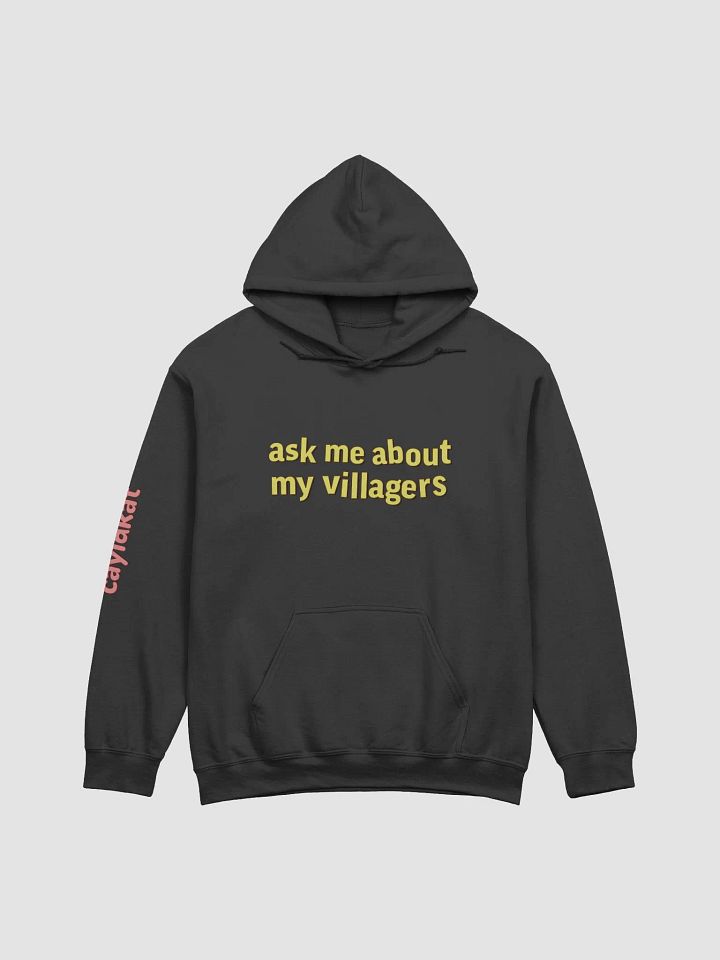 Ask Me About My Villagers Hoodie (caylakat sleeve detail) product image (3)