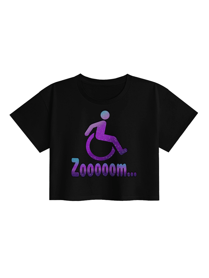 Starry Zoom Wheelchair Crop Top product image (5)