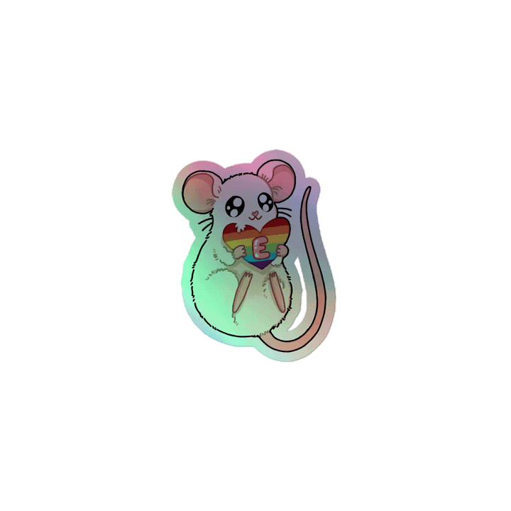 Rainbow Rat Holographic Sticker product image (1)