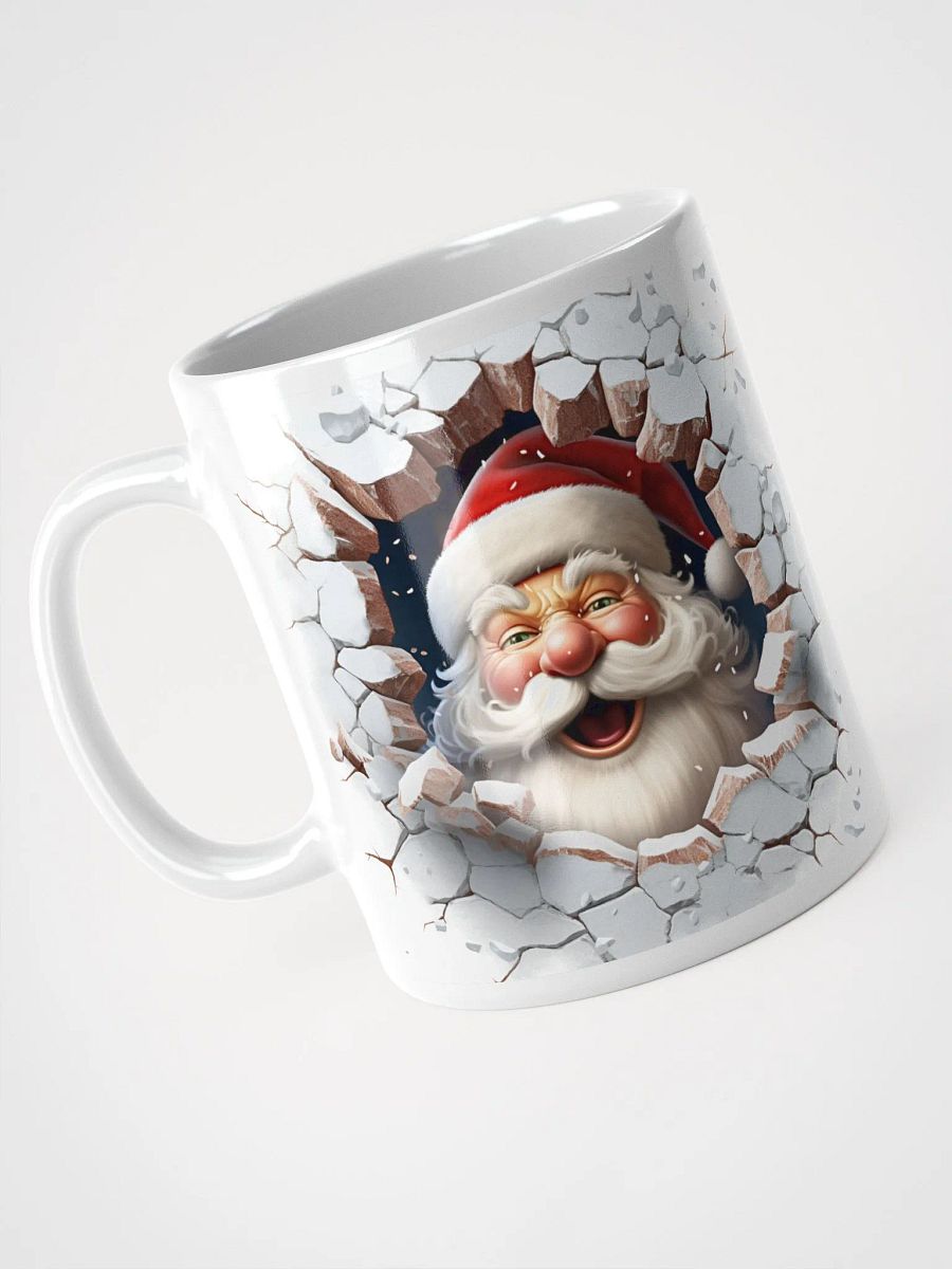 Santa Breakthrough 3D Christmas Mug - Jolly Double-Sided Illusion product image (9)