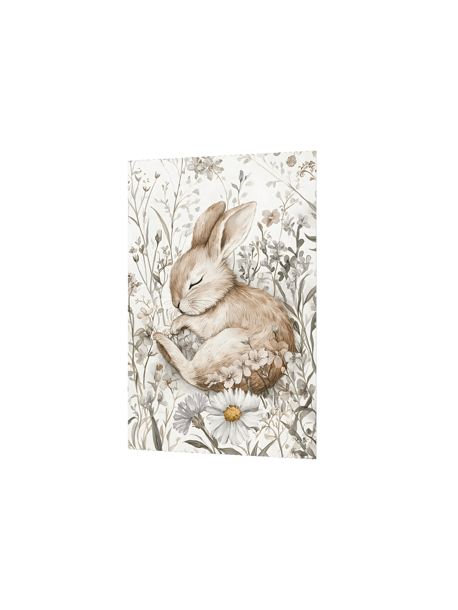 Sleeping Brown Bunny in Daisies and Wildflowers product image (3)