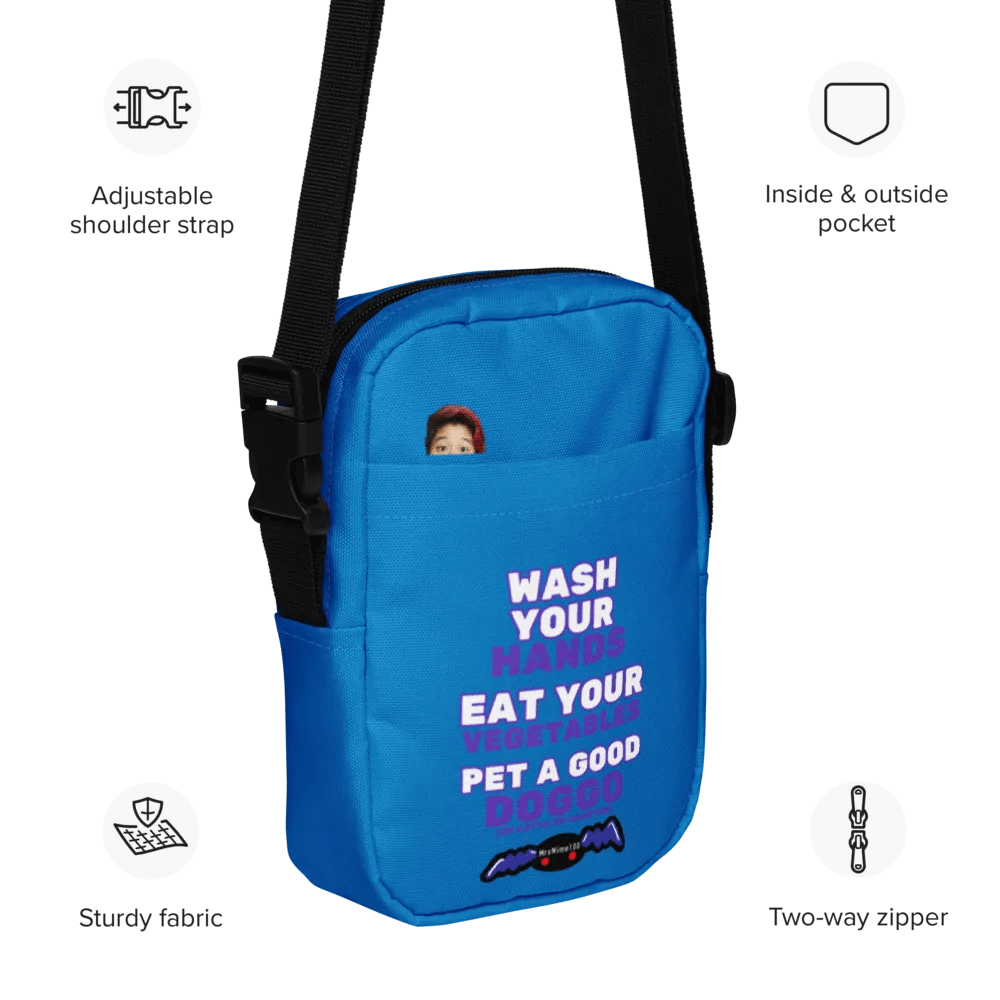 Wash Your Hands, Eat your Veggies, Pet a Doggo (Mystic Crossbody Bag) product image (11)