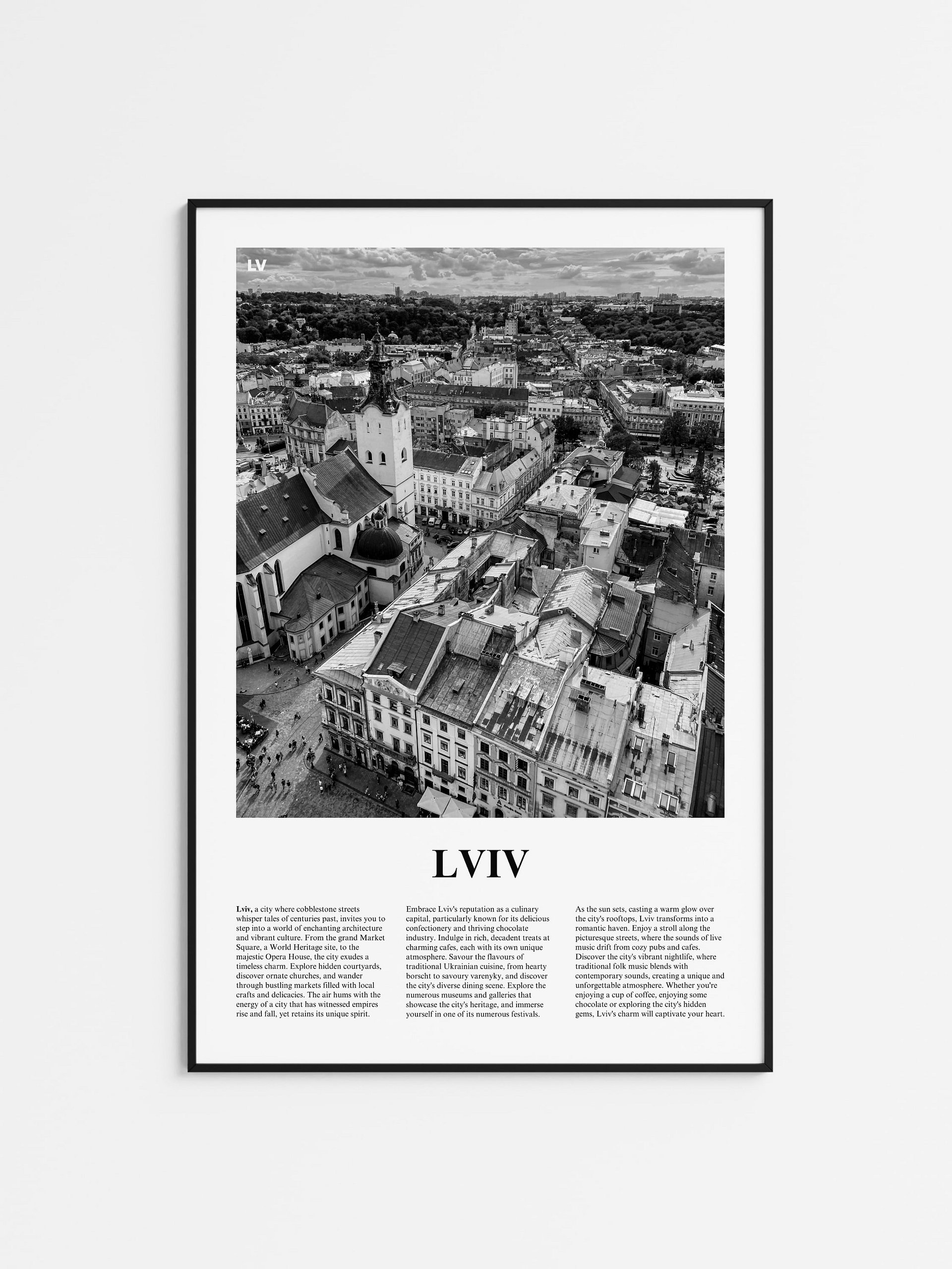 Lviv 01 Newspaper Poster | Framed product image (1)