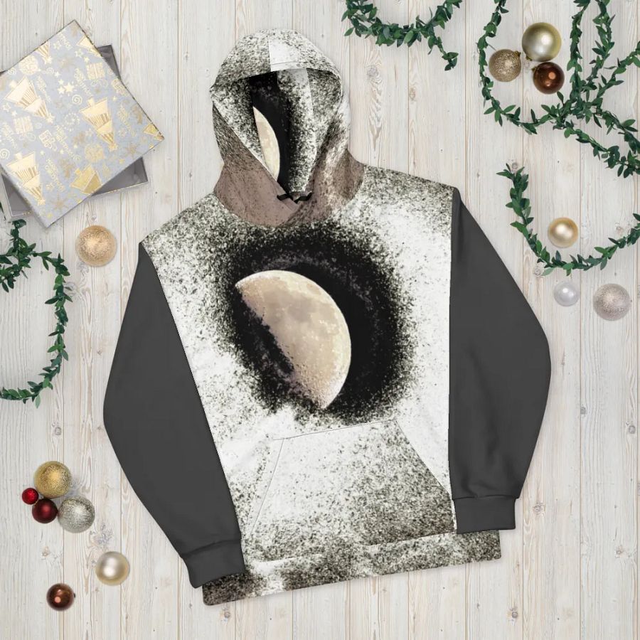 Disintegrating Dust Moon Unisex Pull Over Hoodie product image (10)