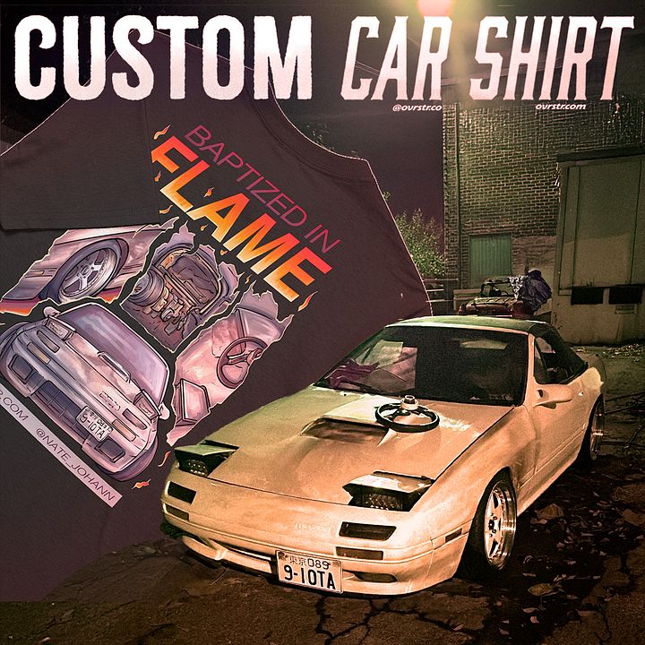 CUSTOM CAR SHIRT/STICKER product image (2)