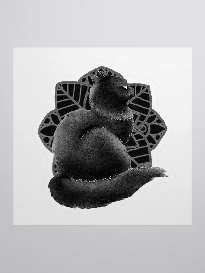 BWFlowerCATSticker product image (1)