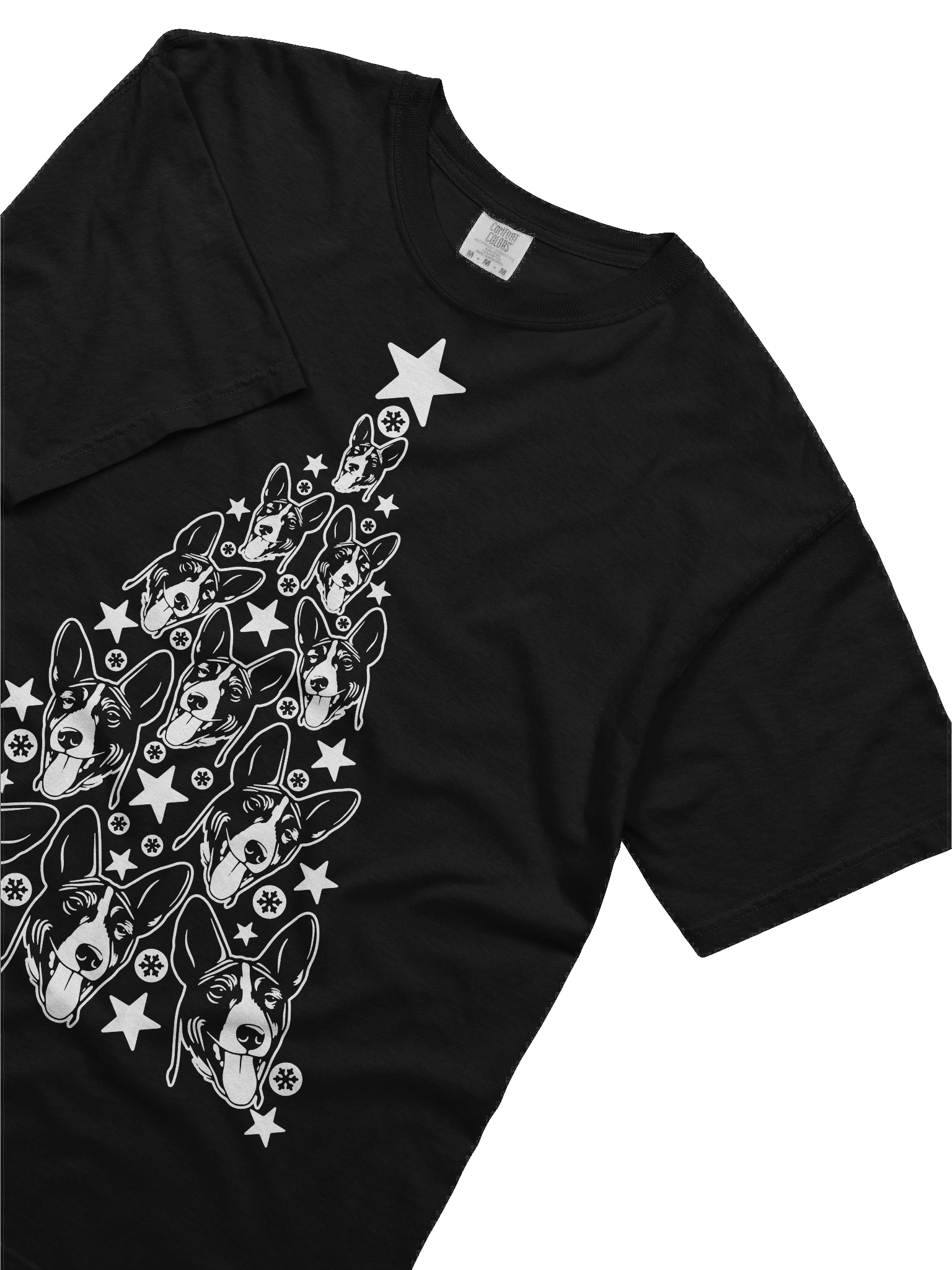 Basenji Christmas Tree T-Shirt product image (7)