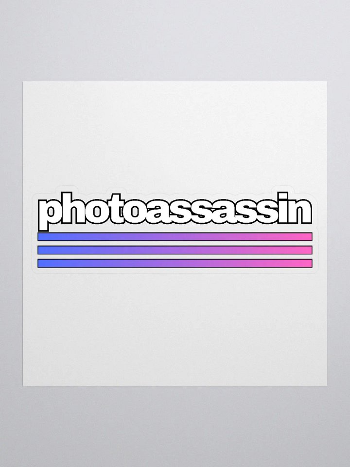 Three Stripe Photoassassin Kiss Cut Stickers product image (2)