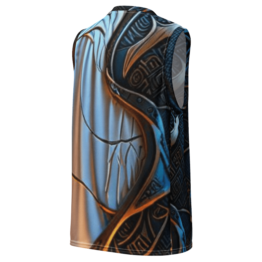Artistic Geometric Recycled Basketball Jersey product image (3)