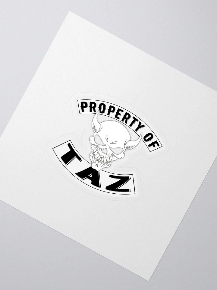 Property of Taz Sticker product image (2)