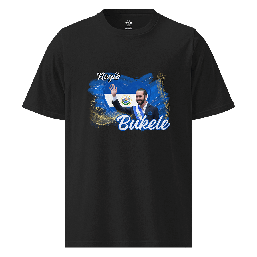 El Salvador Heart Flag Athletic T-Shirt product image (1)