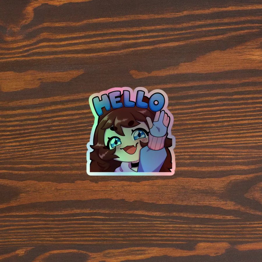 Wolfy Hello Holo Cut Stickers product image (3)