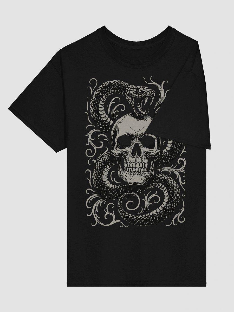 Venom and Bone Skull Snake T-Shirt – Gothic Streetwear Graphic Tee product image (3)