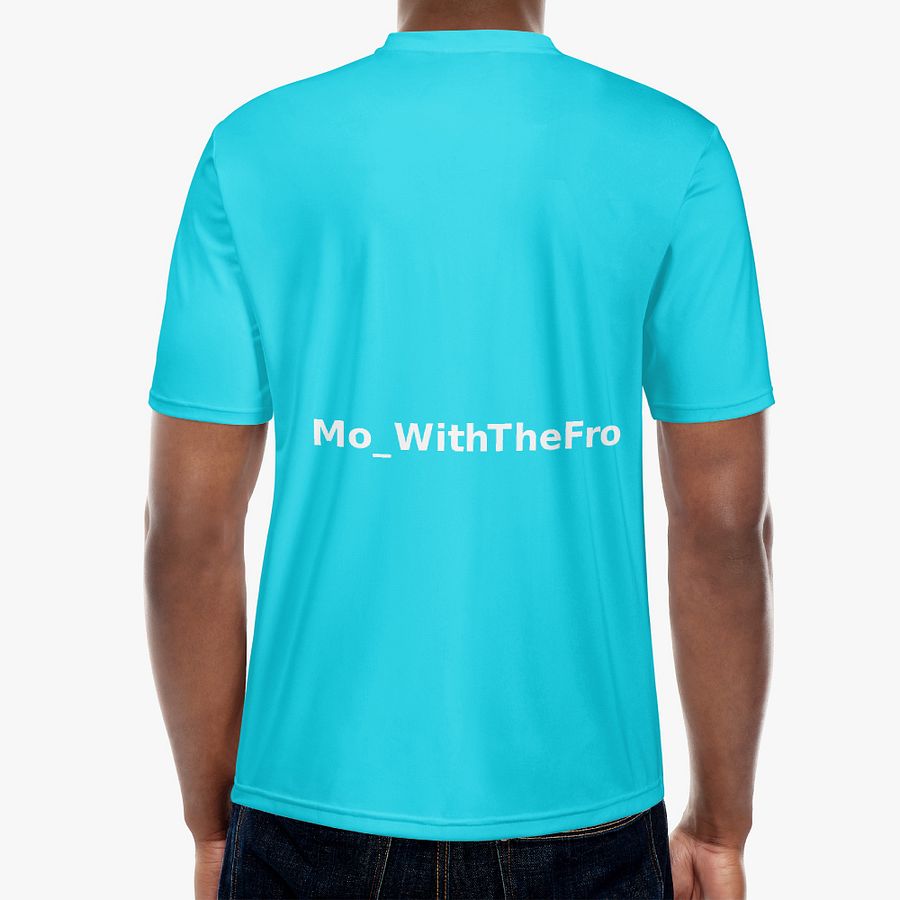 Mo_WithTheFro light blue synthetic T-Shirt (polyester) product image (2)
