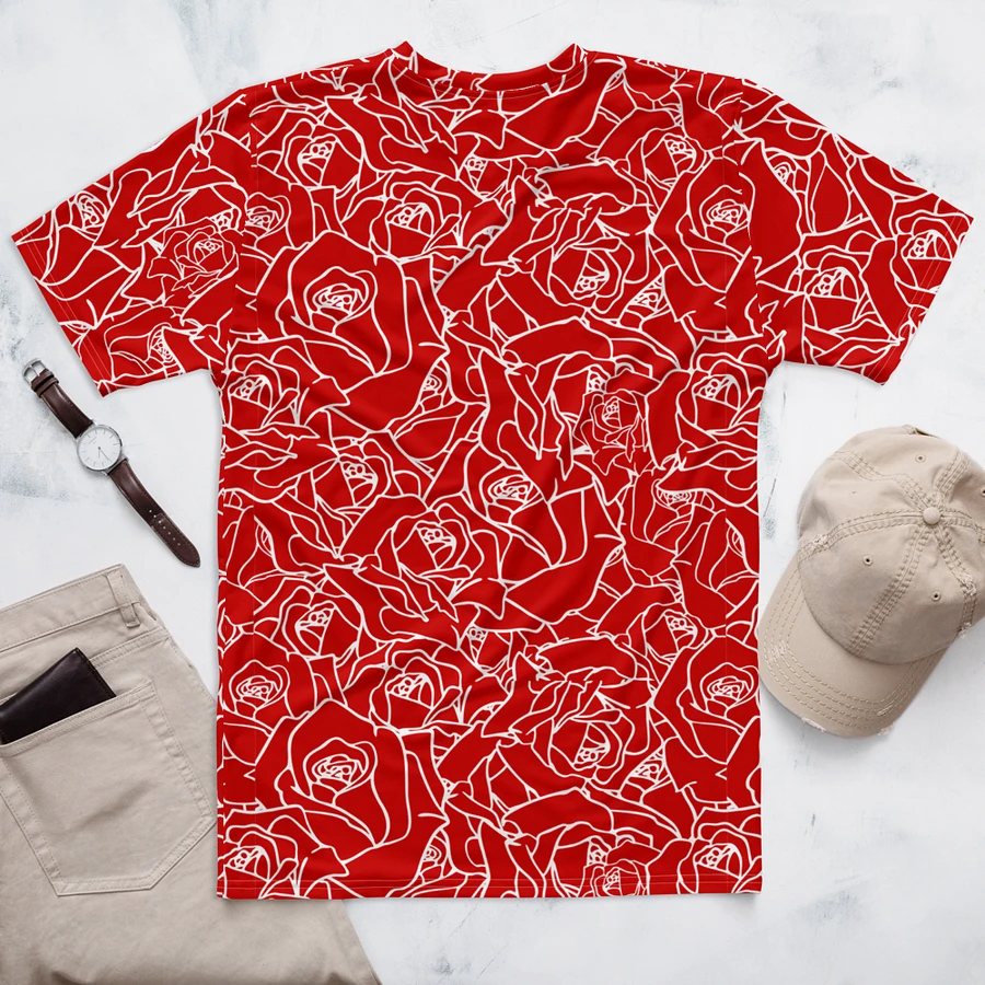 Loads of Roses · red-white crew neck t-shirt product image (8)