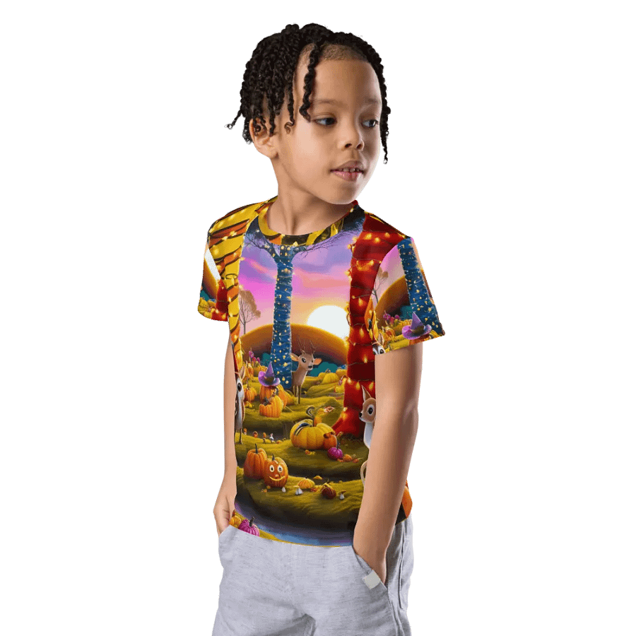 Boo-tiful Pumpkins Bash Kids T Shirt product image (12)