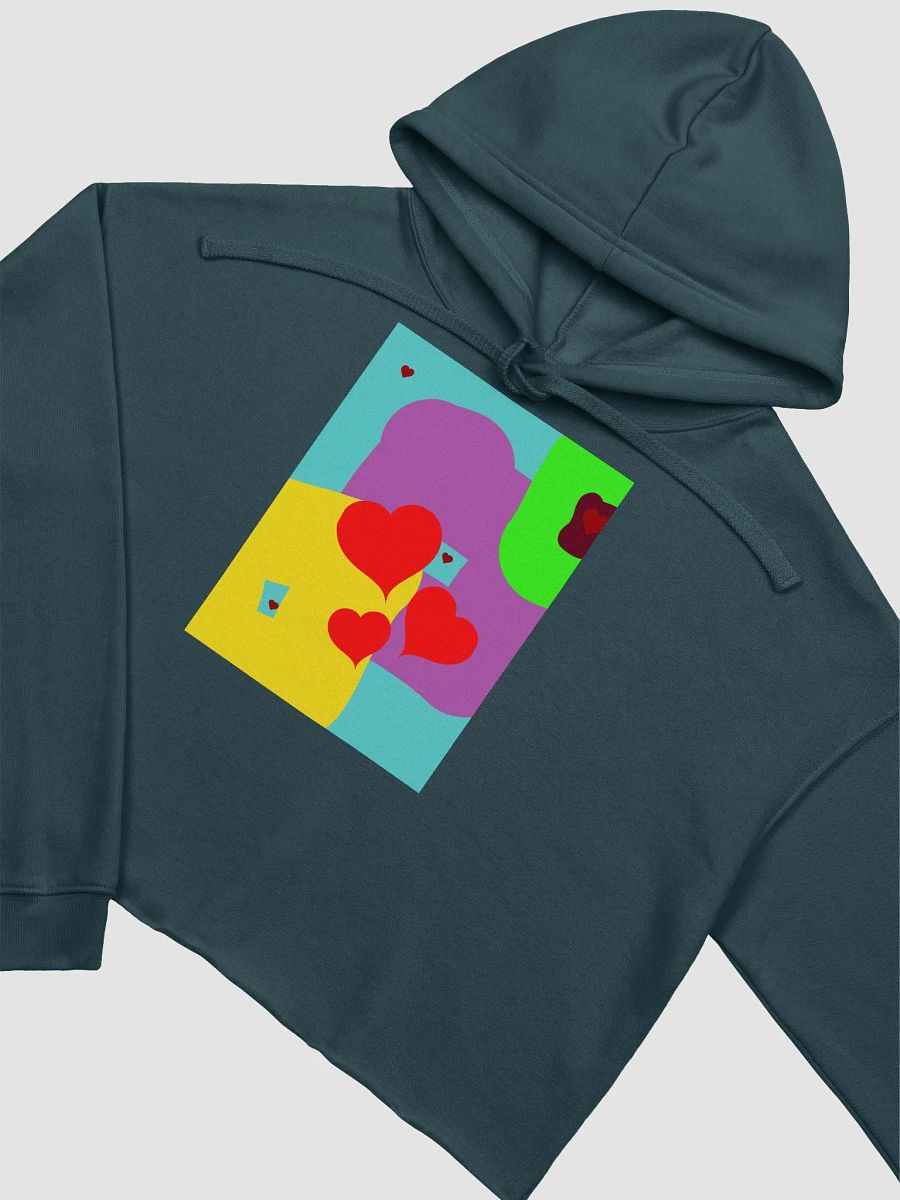 Hearts Crop Top Hoodie product image (3)