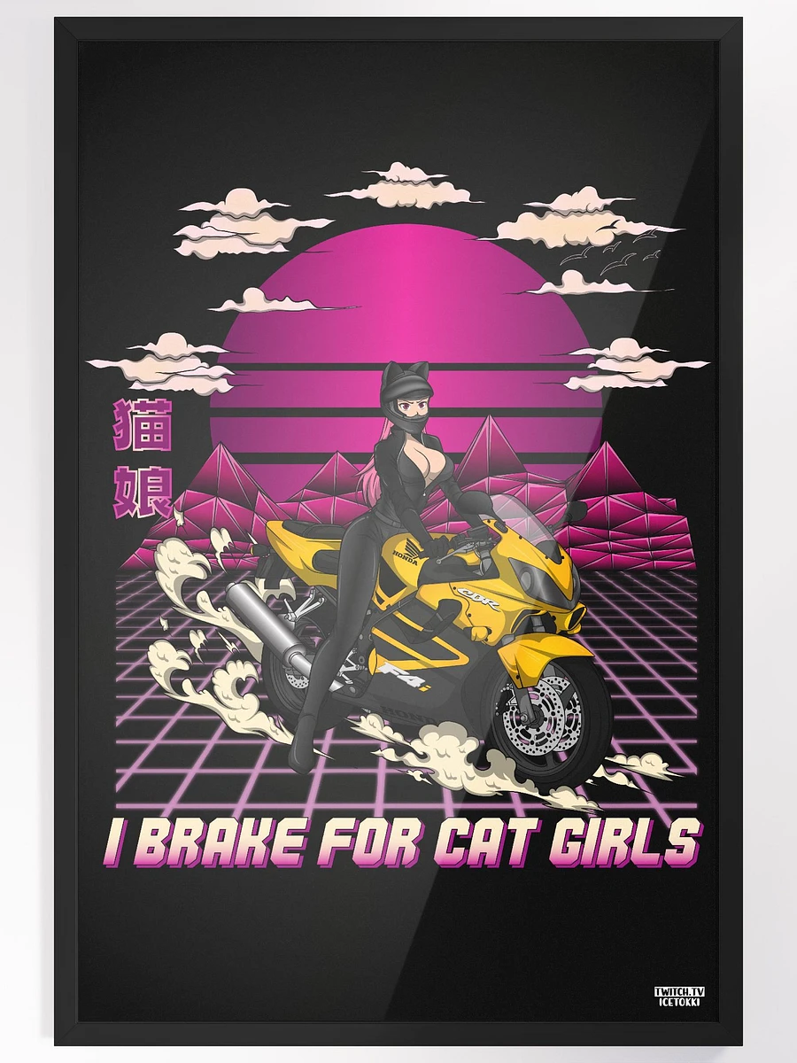2'x3' Biker Cat Girl Poster product image (4)