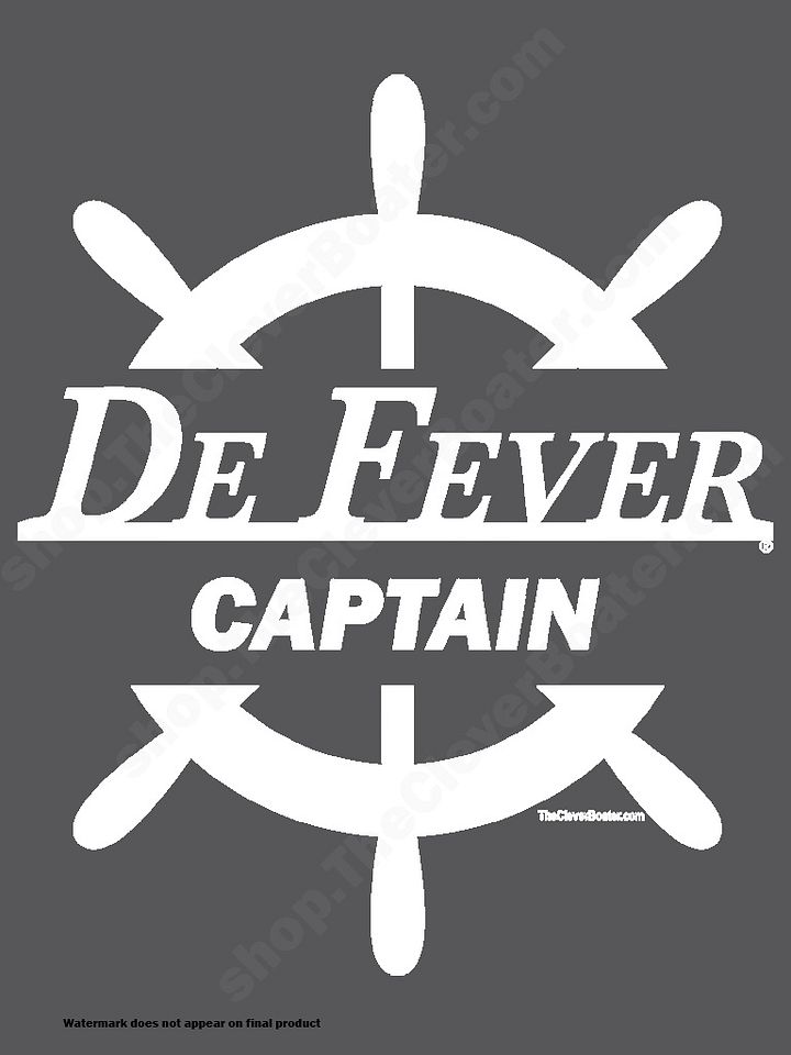 DeFever Captain - T-Shirt - Dark Shirt w/White Logo product image (2)