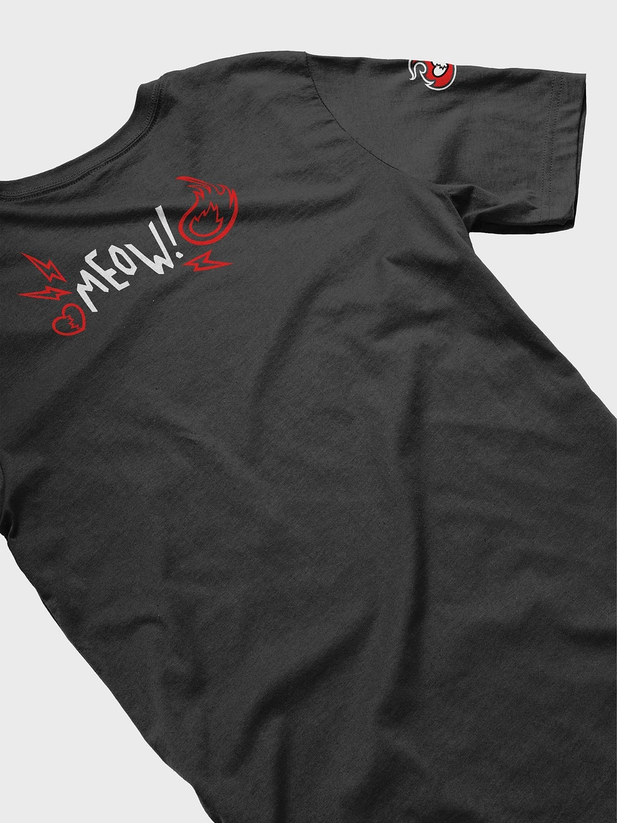Heartbreaker Virtual Meow // T-Shirt - Black and Red - Dark Mode product image (4)