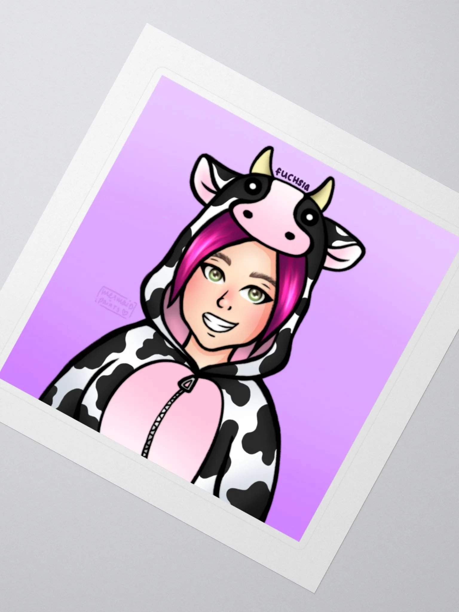 Fuchsia Logo Sticker product image (3)