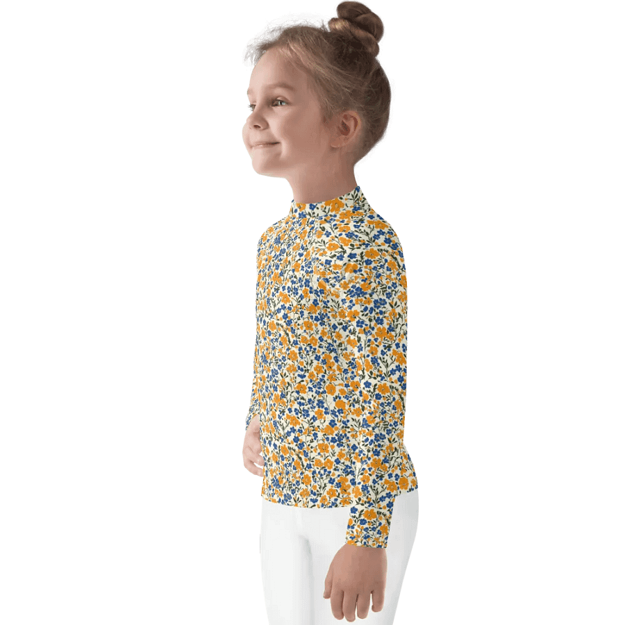 Yellow and Blue Floral Underlayer product image (4)
