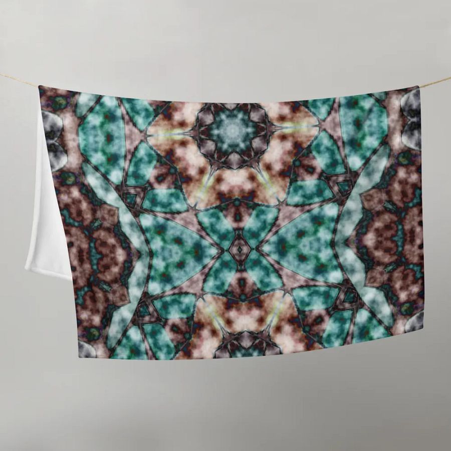 Bohemian 6 Pointed Mandala Turquoise and Brown/ product image (11)