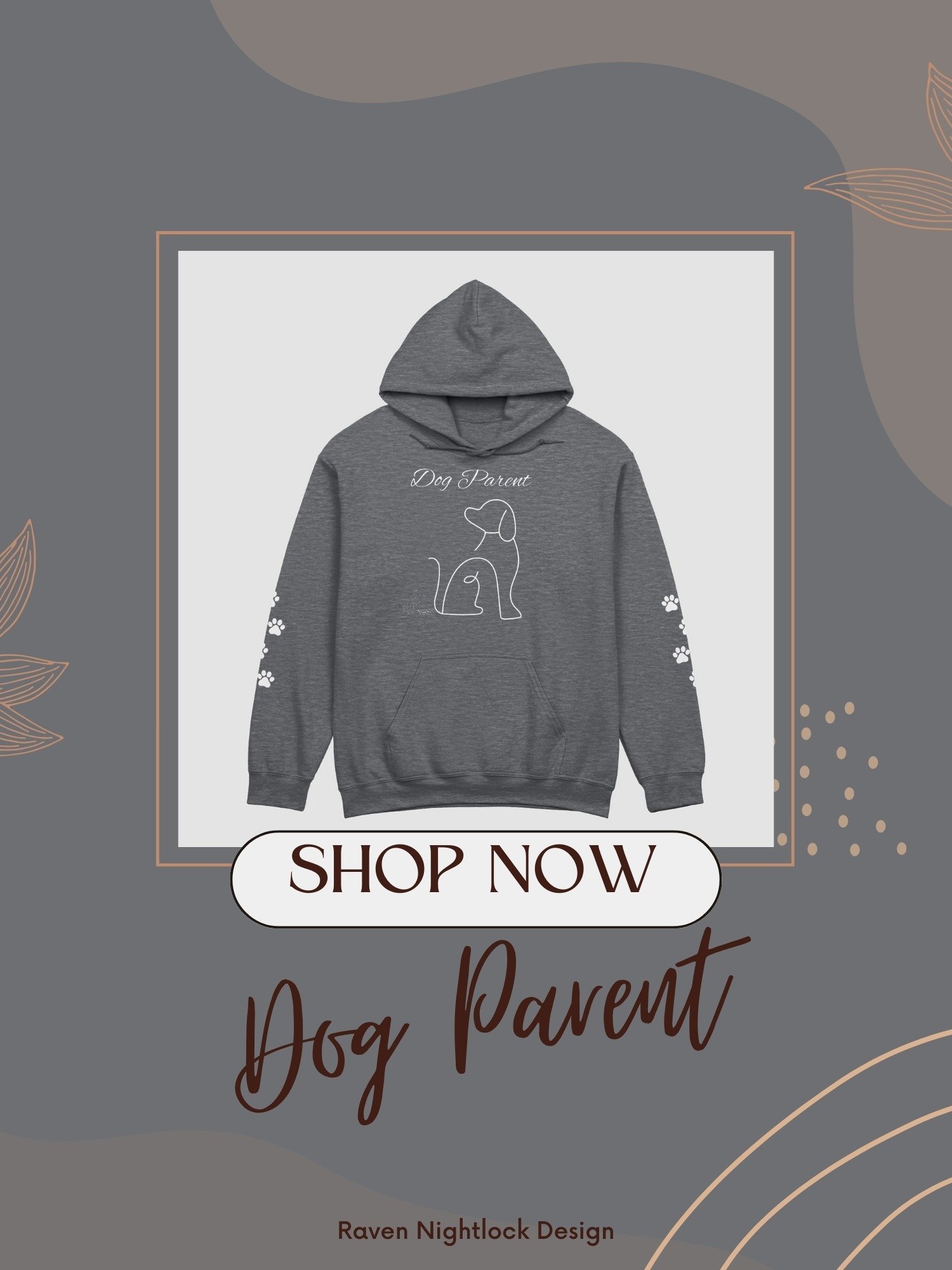 Dog Parent Line Art Hoodie product image (1)