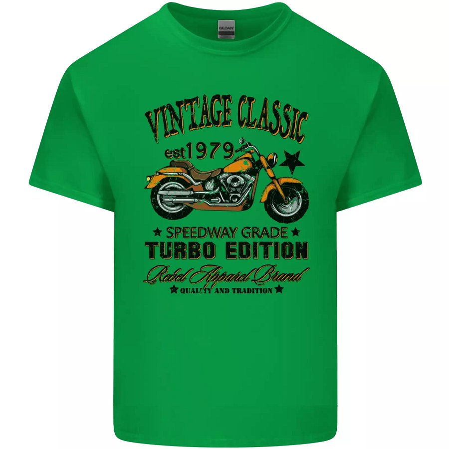 Vintage Classic Motorcycle Motorbike Biker Kids T-Shirt Boys Girls product image (1)