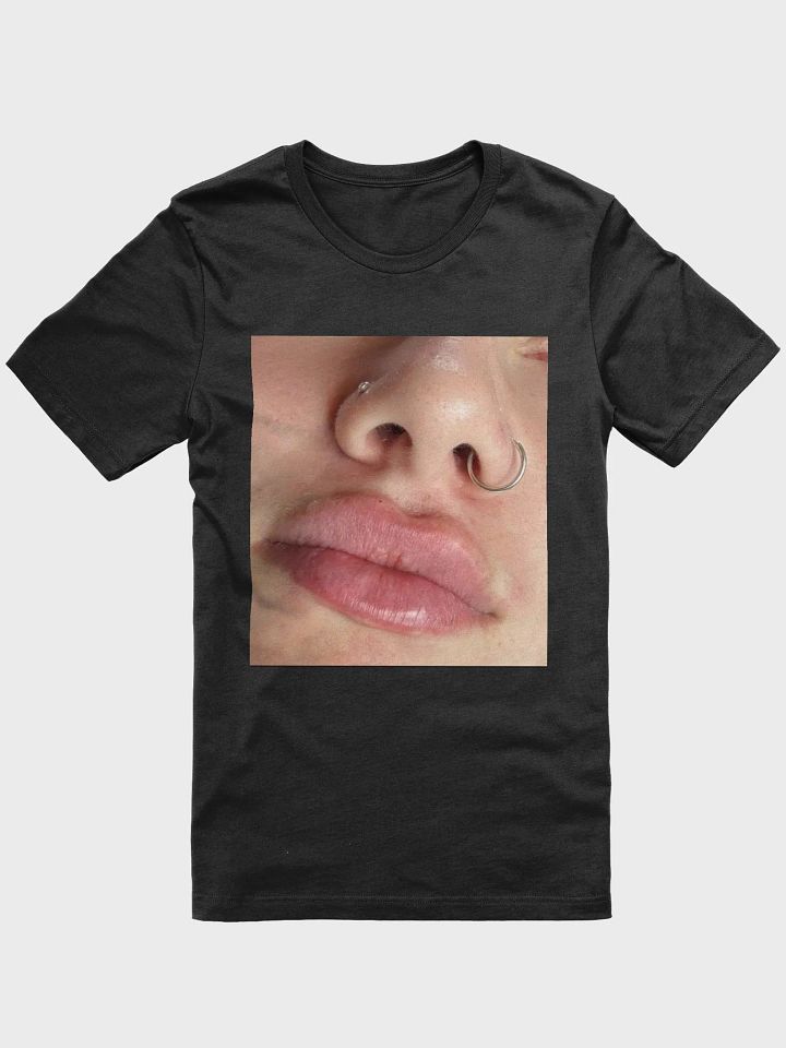 Women's Organic Cotton T-Shirt featuring a vibrant "Rasili Lips" print—a perfect blend of style, comfort, and sustainability product image (7)