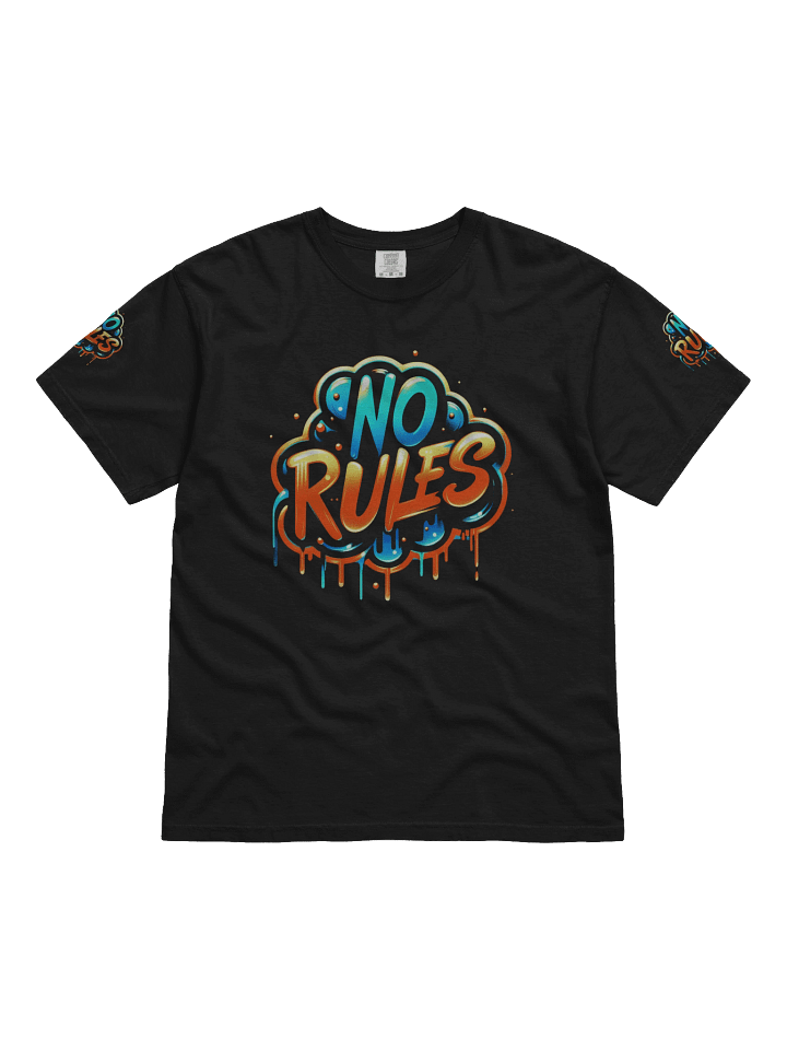 NO RULES – Bold Urban Graffiti Text Design product image (1)