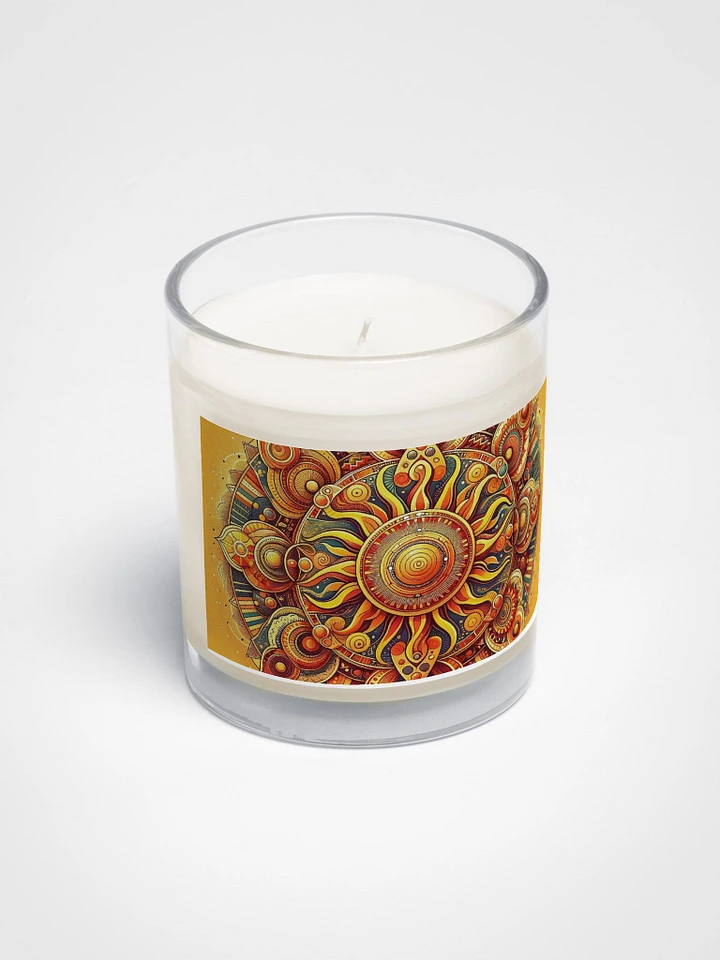 Soy Wax Candle In A Clear Glass Jar product image (2)