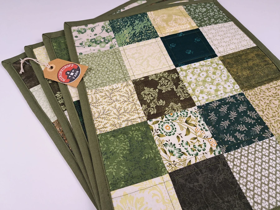 Shades of Green Quilted Placemats product image (2)