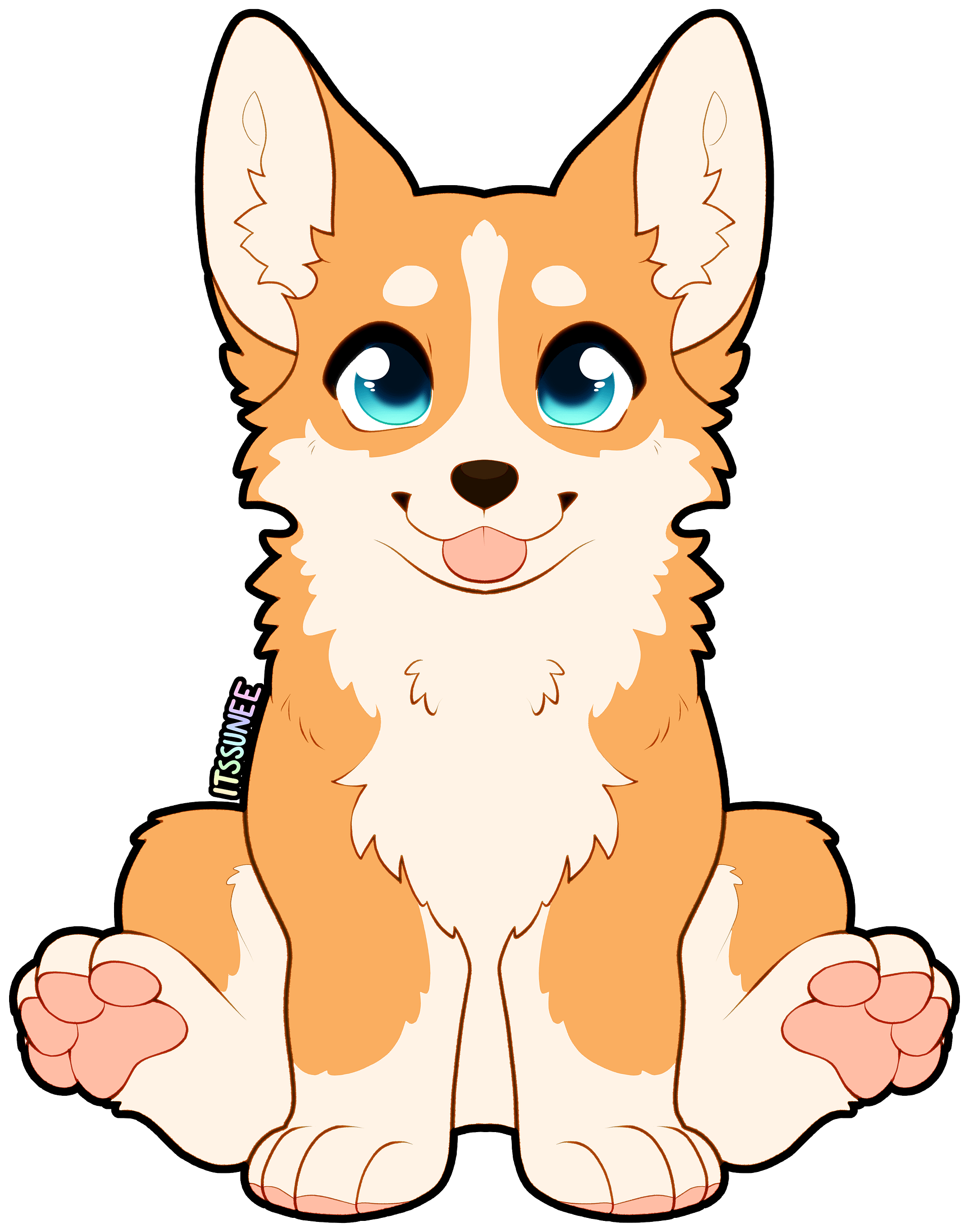 Simple Corgi Sticker product image (5)